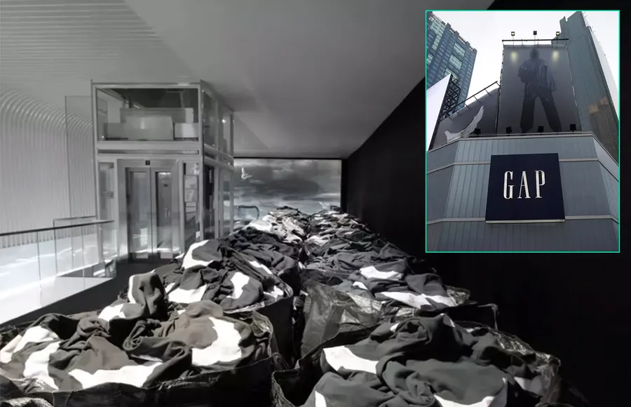 yeezy gap balenciaga mercado paca times square