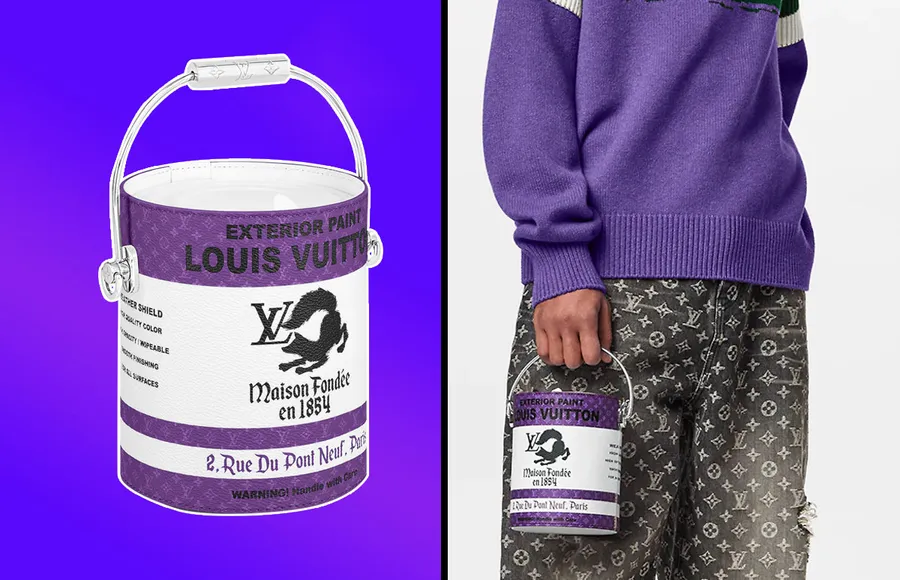 louis vuitton lata de pintura bolso objeto virgil abloh